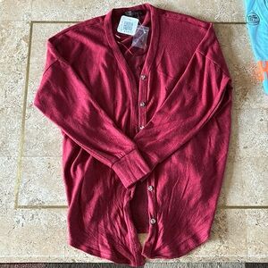 Women’s NWT red cardigan sweater size small very soft!